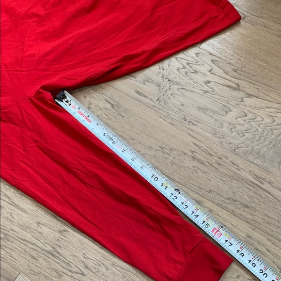 Polo Ralph Lauren Long Sleeve Crew Neck Red T-Shirt Size XL Custom Slim Fit - Picture 9 of 10